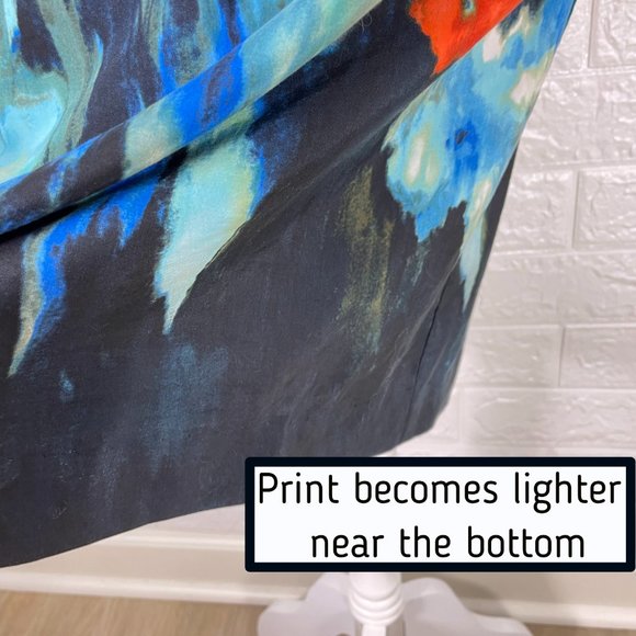 MOULINETTE SOEURS strapless abstract watercolor floral dress - SZ 10 - Picture 6 of 14